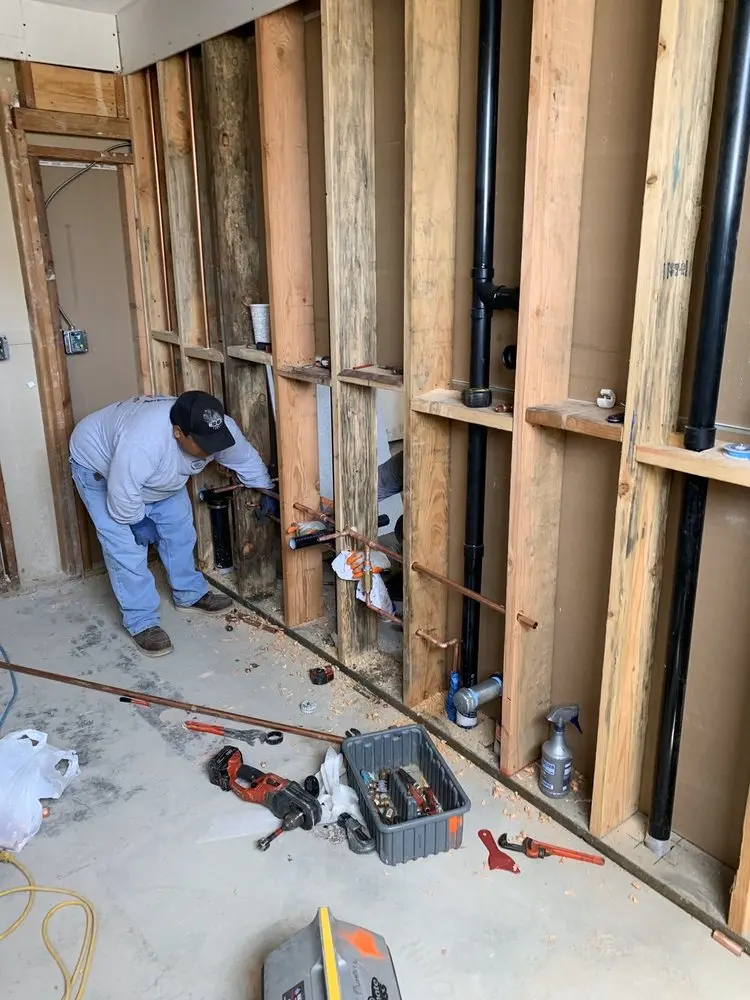Commercial rough-in plumbing for Gas Line Repair in Bemiss